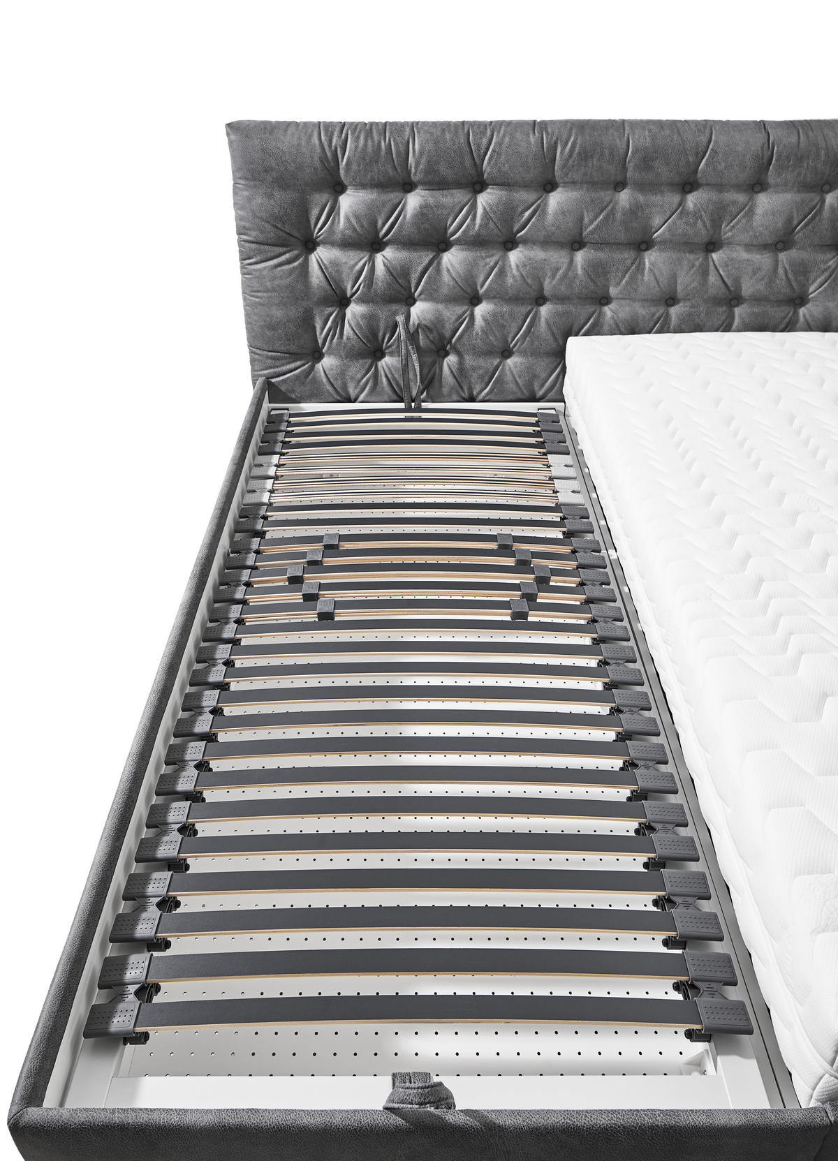 POLSTERBETT 180/200 cm, {[inkl. ],item.attr('349-543'),[, ]} - Schwarz/Weiß, Design, Holz/Textil (180/200cm) - Voleo