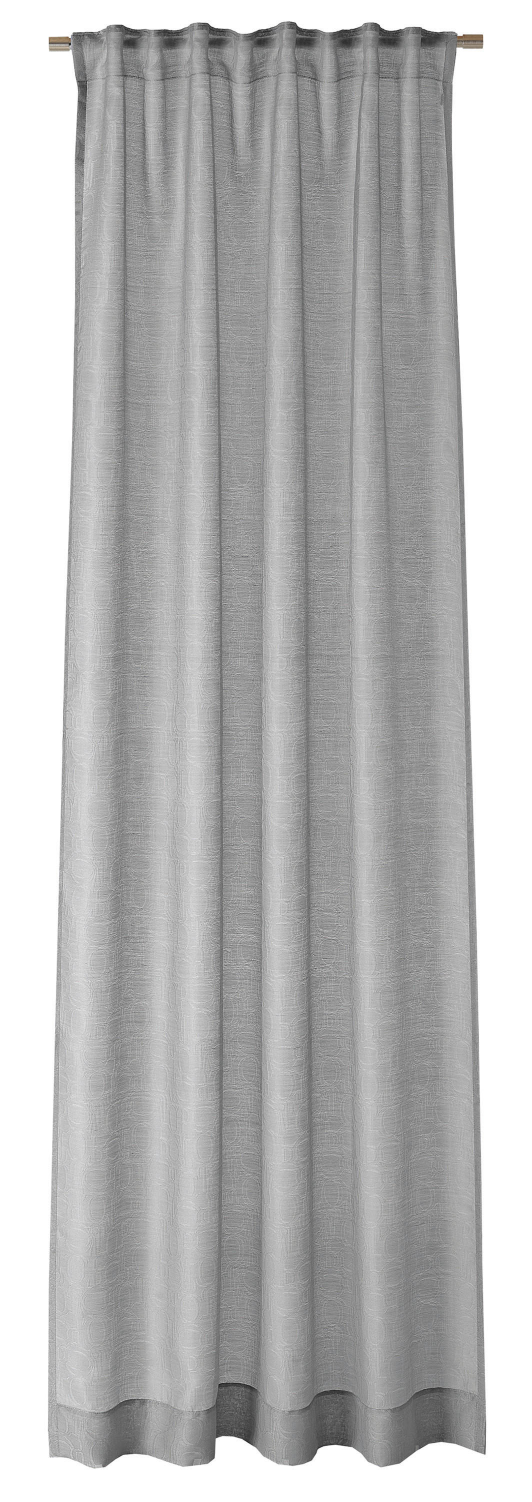 FERTIGVORHANG transparent  - Grau, Basics, Textil (130/250cm) - Joop!