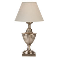 TISCHLEUCHTE 16/33/16 cm   - Silberfarben/Creme, KONVENTIONELL, Metall (16/33/16cm)