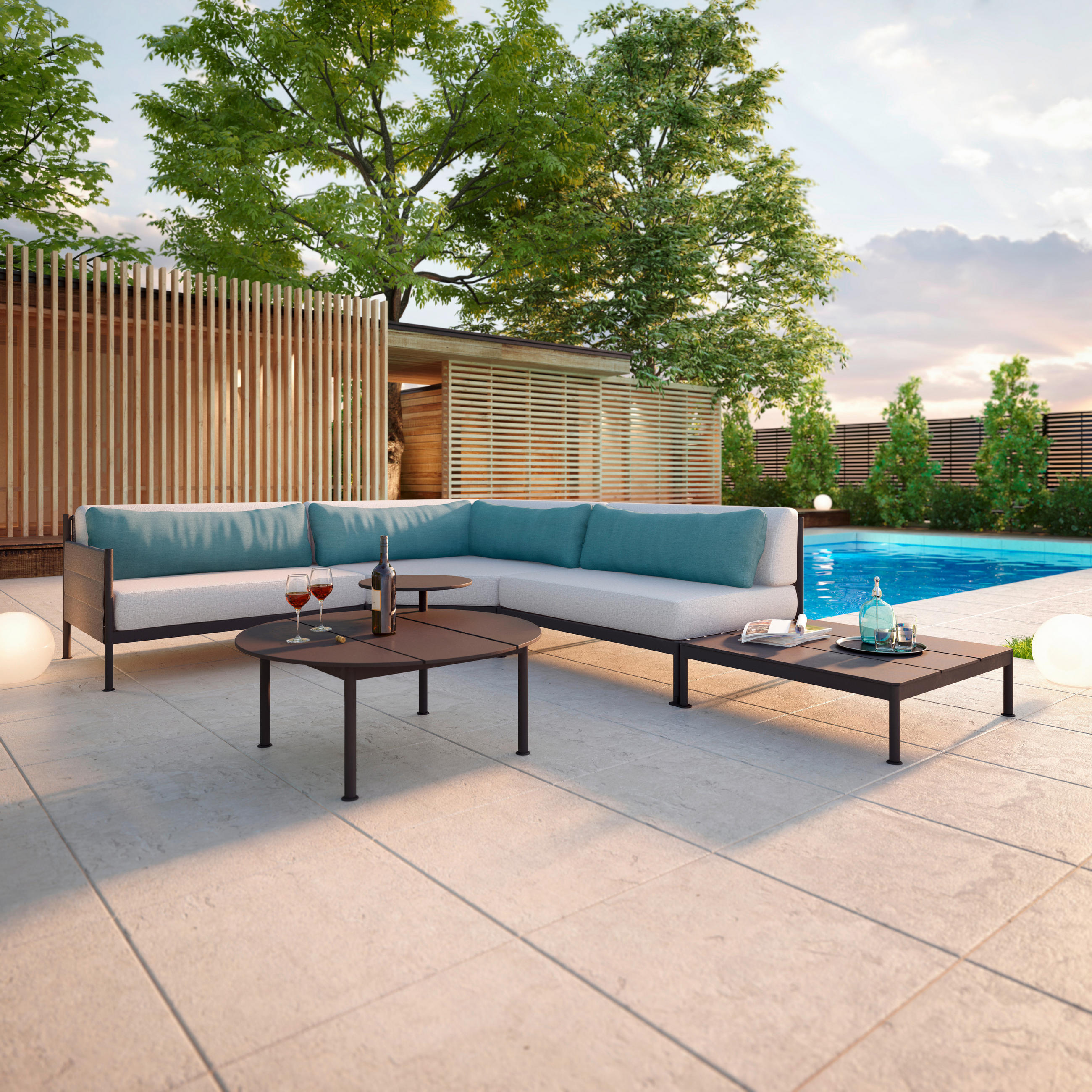 COUCHTISCH quadratisch Anthrazit 90/90/26 cm - Anthrazit, Design, Metall (90/90/26cm) - Lomoco