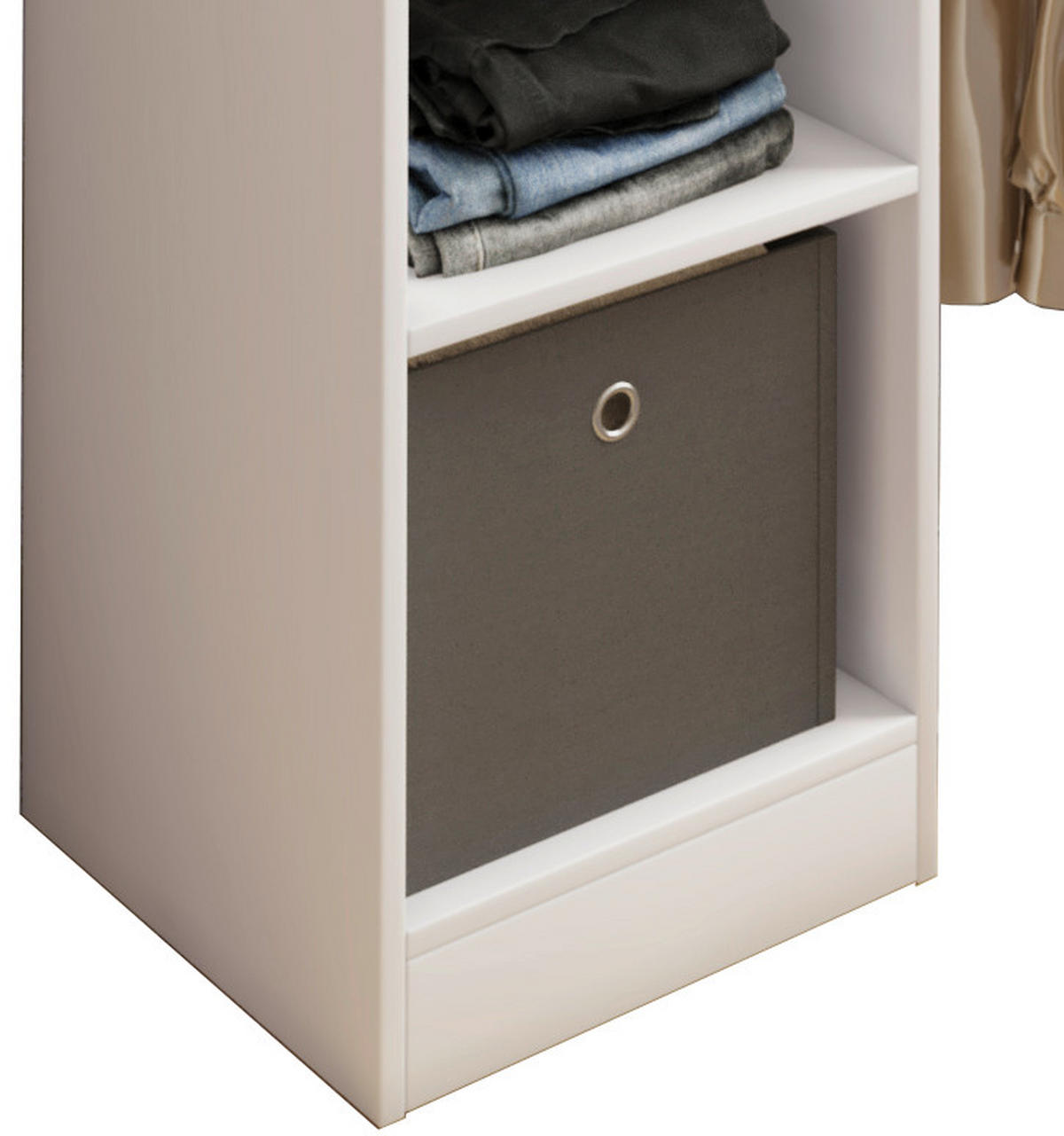 SNEDTAK HYLLA i vit  - vit, Basics, metall/trämaterial (188/194/40cm) - MID.YOU