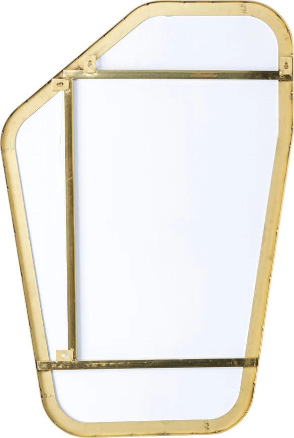 WANDSPIEGEL 64/95/3 cm  - Transparent/Messingfarben, Trend, Glas/Metall (64/95/3cm) - Kare-Design