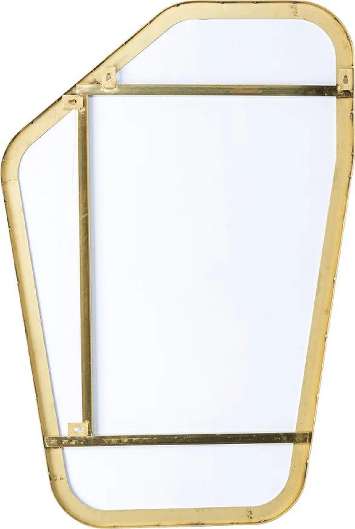WANDSPIEGEL 64/95/3 cm  - Transparent/Messingfarben, Trend, Glas/Metall (64/95/3cm) - Kare-Design
