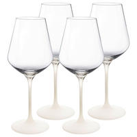 SET ČAŠA  4-dijelni   Manufacture Rock blanc  - bijela/prozirno, Konvencionalno, staklo (470ml) - Villeroy & Boch