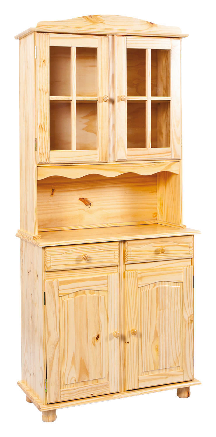 KREDENC, borovice, přírodní barvy, 88/198/43 cm - bílá/přírodní barvy, Lifestyle, dřevo (88/198/43cm) - MID.YOU