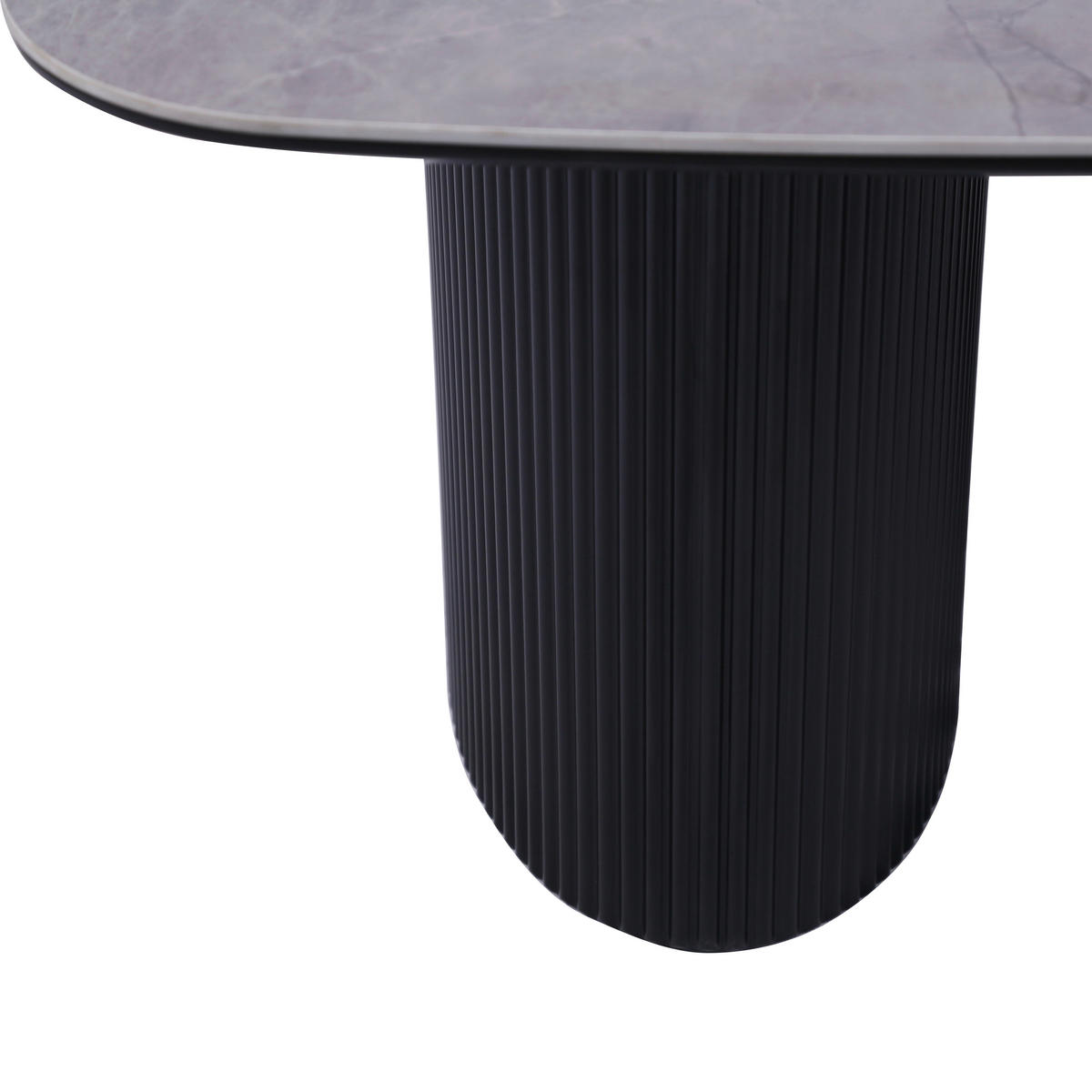 MĂSUțĂ DE CAFEA ceramică, material pe bază de lemn 120/70/45 cm   - negru/gri, Design, ceramică/material pe bază de lemn (120/70/45cm) - Stylife