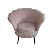STOL, kovina, umetna masa, tekstil, leseni material črna, bezeg - črna/siva, Trend, kovina/umetna masa (87/81/76cm) - Ambia Home