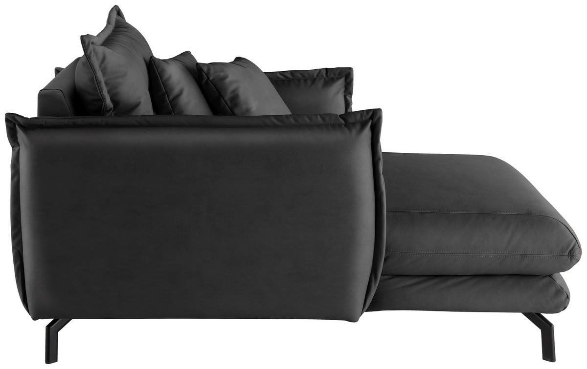 XXL-SESSEL - Schwarz, MODERN, Textil/Metall (111/101/167cm) - Livetastic