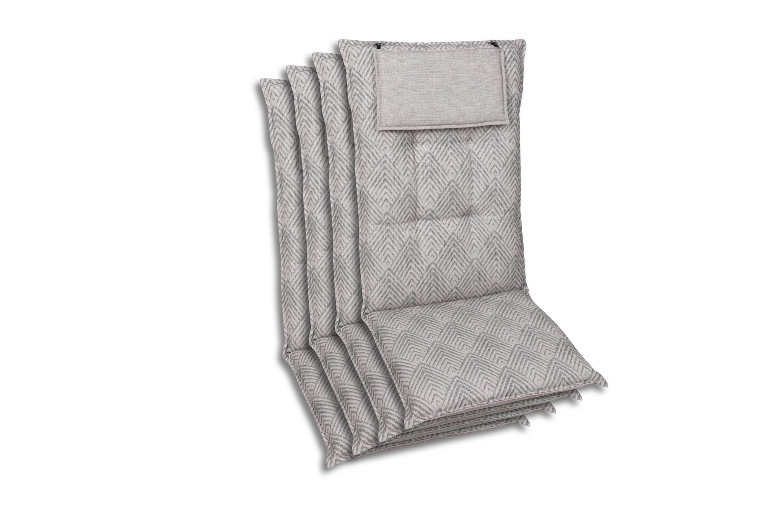 SESSELAUFLAGENSET Graphik  - Beige, Basics, Textil (50/7/120cm)