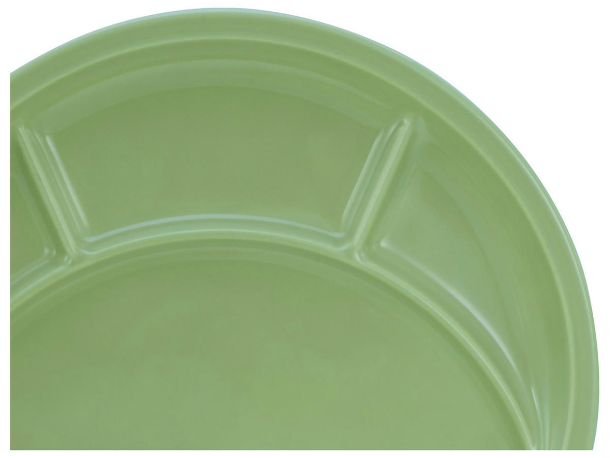 FONDUETELLER Grün 27 cm Universal  - Grün, Basics, Keramik (27cm) - Creatable