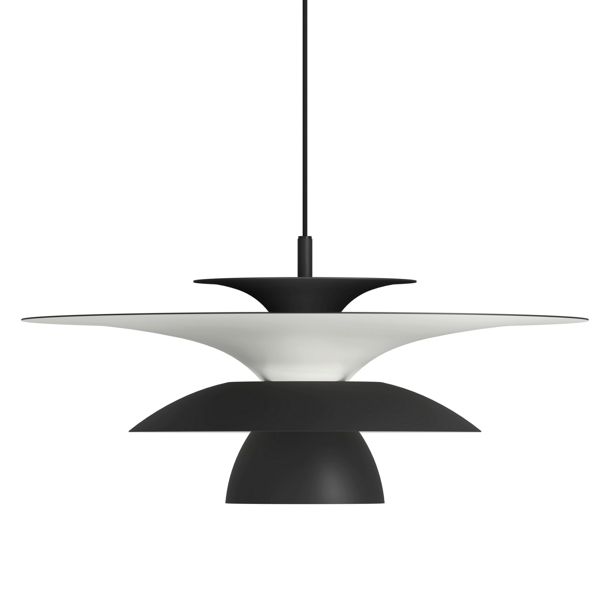 HÄNGELEUCHTE Picasso 50/19,5 cm   - Schwarz, Design, Metall (50/19,5cm) - Belid