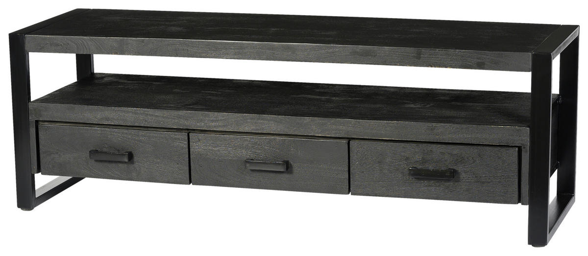 TV-ELEMENT Norris  150/50/45 cm  - Schwarz, Basics, Holz/Metall (150/50/45cm) - Livetastic
