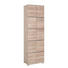 GARDEROBENSCHRANK 60/200/40 cm - Chromfarben/Eichefarben, Design, Holzwerkstoff/Kunststoff (60/200/40cm) - Xora GARDEROBENSCHRANK 60/200/40 cm - Chromfarben/Eichefarben, Design, Holzwerkstoff/Kunststoff (60/200/40cm) - Xora