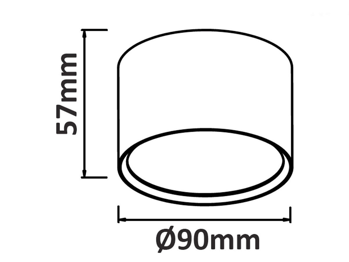 DECKENLEUCHTE Kendal 5.7/9/9 cm  - Weiß, Design, Metall (5.7/9/9cm)