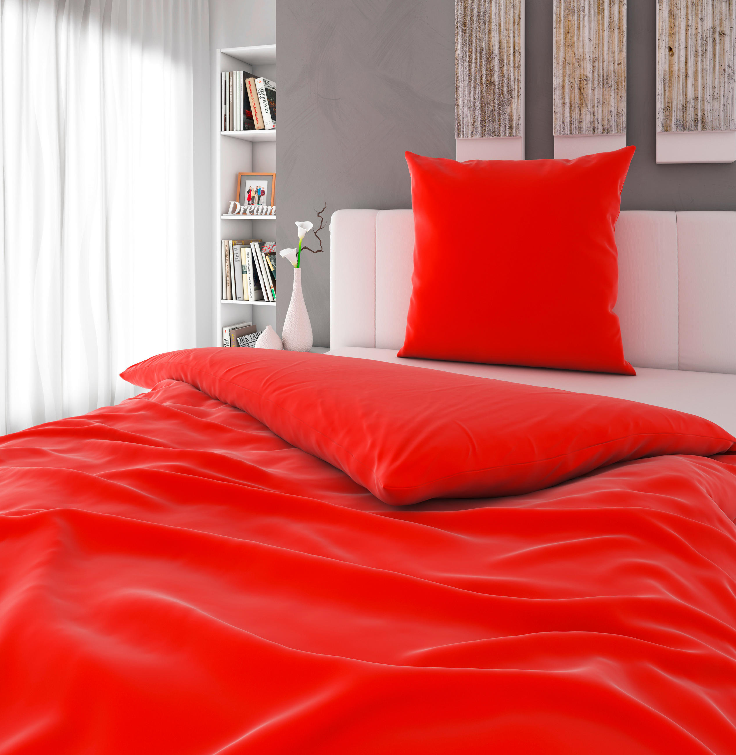 BETTWÄSCHE Satin 135/200 cm  - Koralle, MODERN, Textil (135/200cm) - Novel