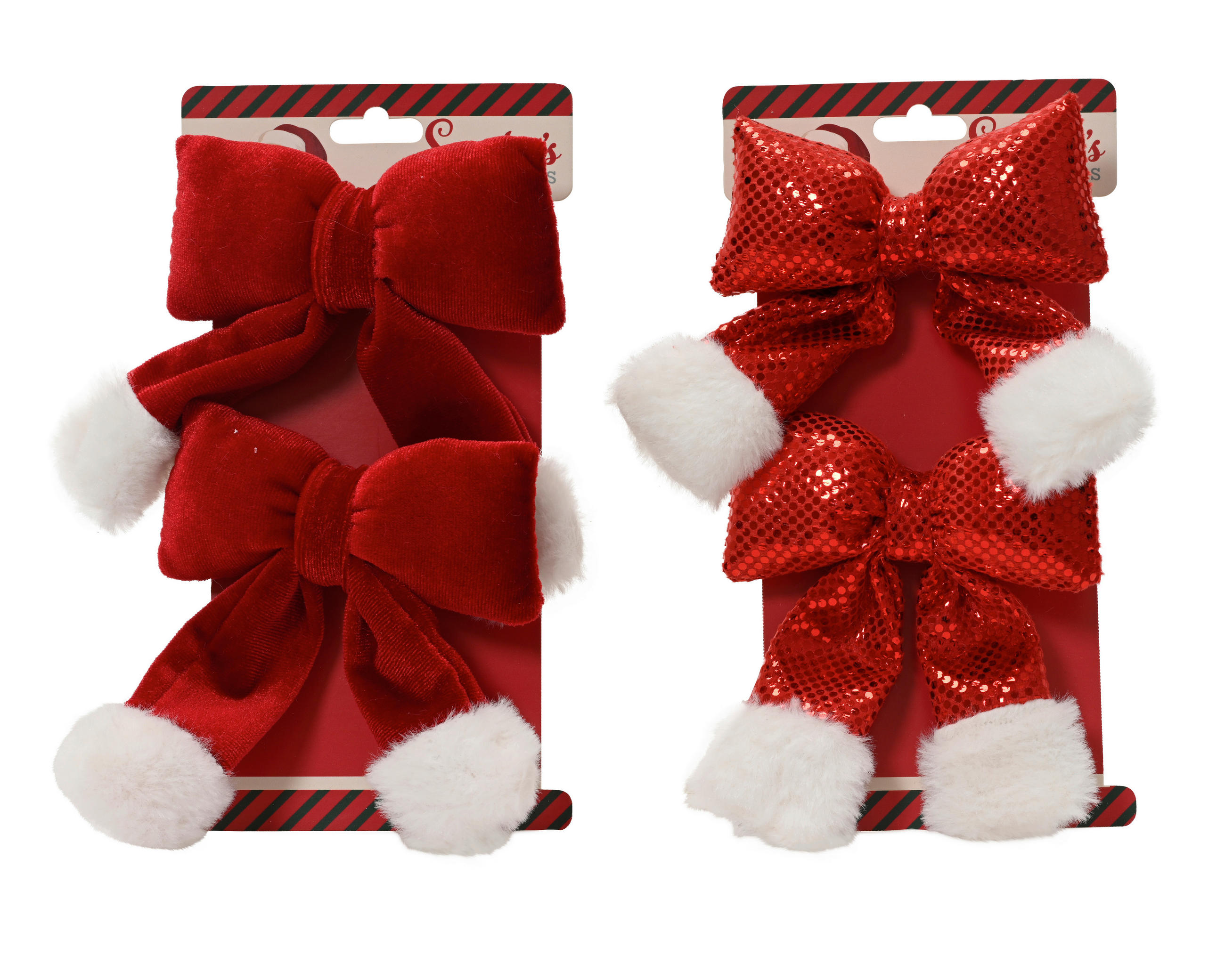 WEIHNACHTSFIGUR - Weiss/Rot, Basics, Kunststoff (20/11/2.5cm)
