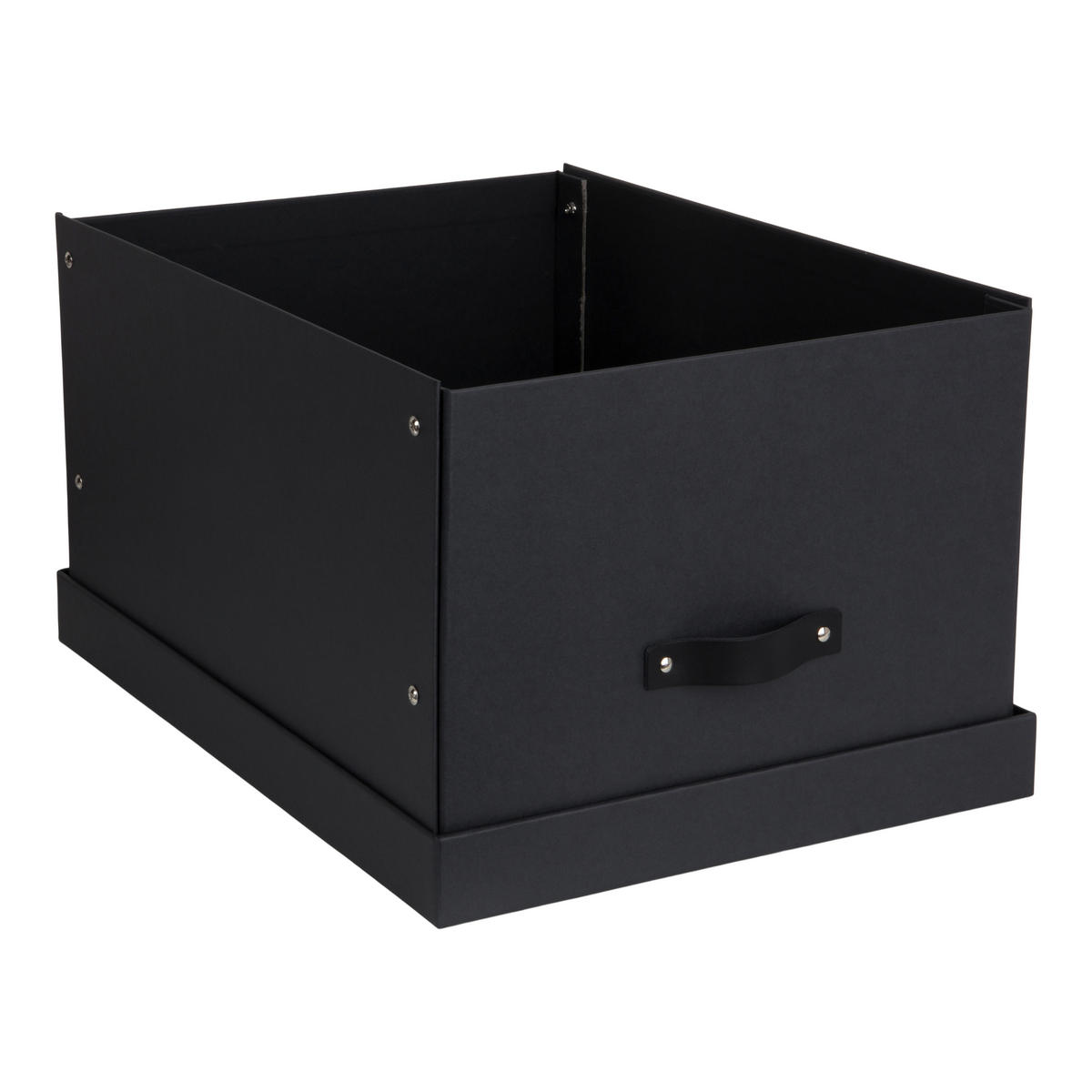 AUFBEWAHRUNGSBOX - Dunkelgrau/Grau, Basics, Karton/Papier (38/28.5/50.5cm)