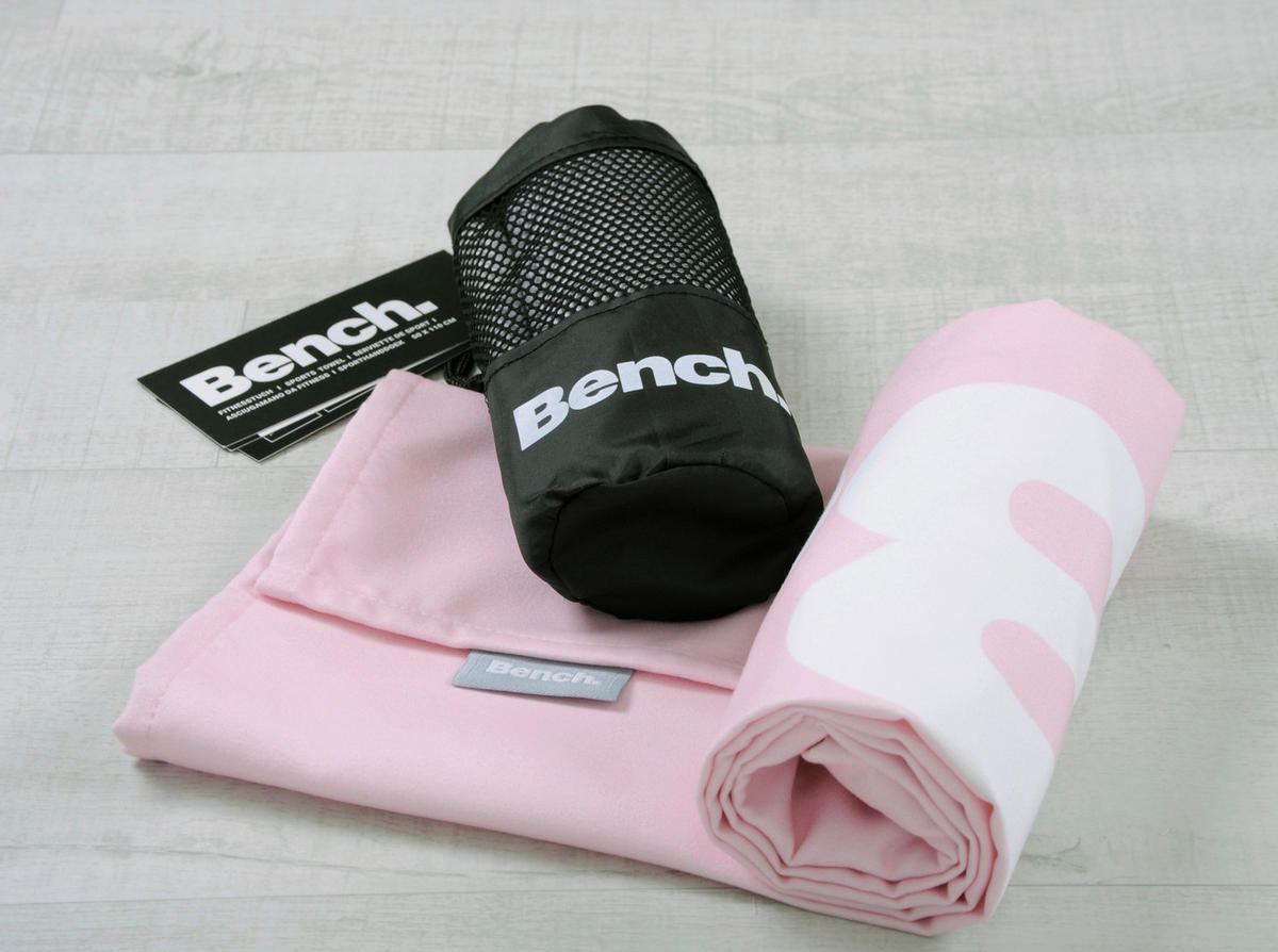 SPORTHANDTUCH Bench Fitness Tuch Hellrosa  - Hellrosa, KONVENTIONELL, Textil (50/110cm) - Bench