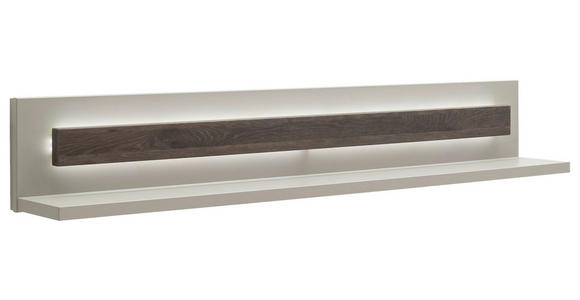 WANDBOARD 150/24/22 cm - Eichefarben/Grau, Design, Holzwerkstoff (150/24/22cm) - Novel