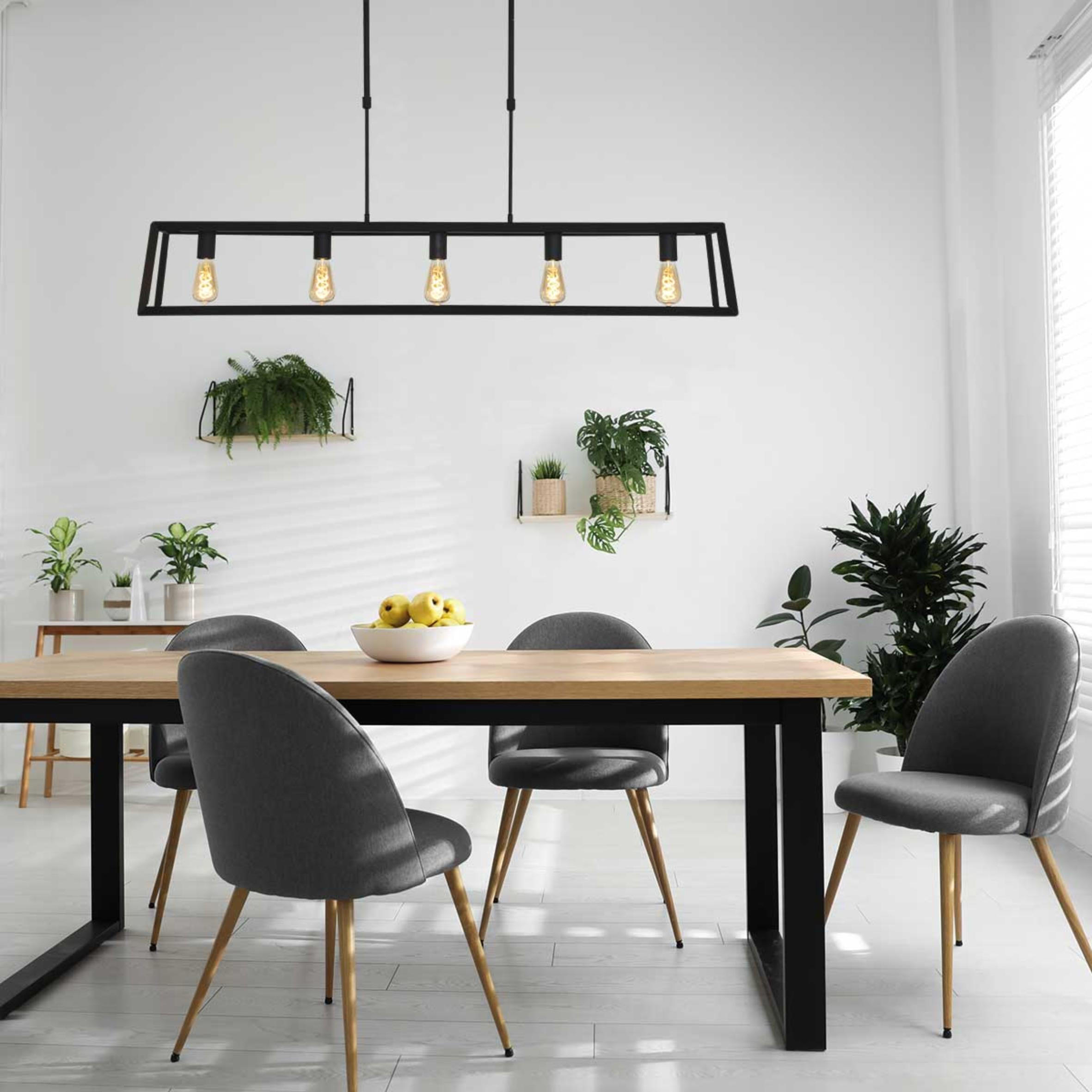 PENDELLEUCHTE  20/120/140 cm   - Schwarz, Trend, Metall (20/120/140cm)