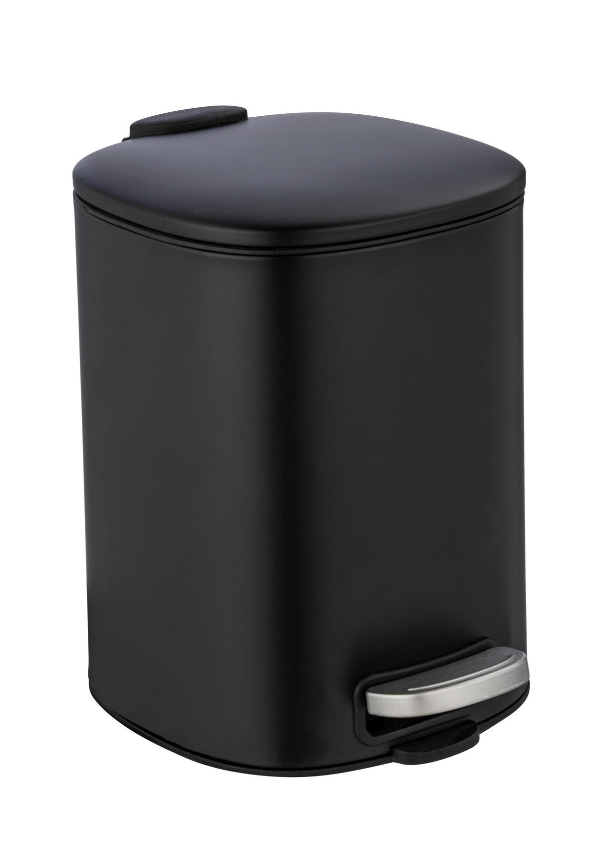 TRETEIMER ALASSIO 5 L  - Schwarz, Basics, Kunststoff/Metall (20,5/27/24,5cm) - Wenko