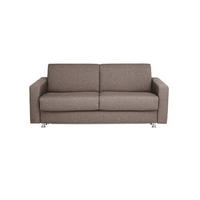 SCHLAFSOFA in Textil Grau  - Chromfarben/Grau, Konventionell, Textil/Metall (195/84/100cm) - Bali