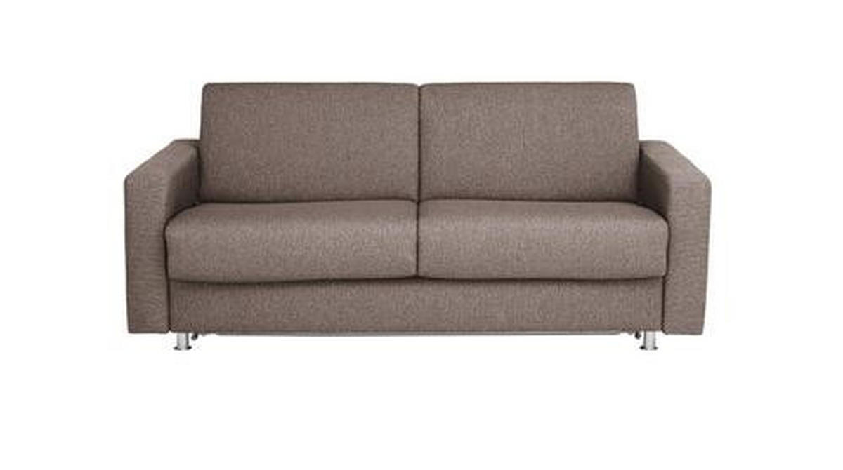 SCHLAFSOFA in Textil Grau  - Chromfarben/Grau, Konventionell, Textil/Metall (195/84/100cm) - Bali
