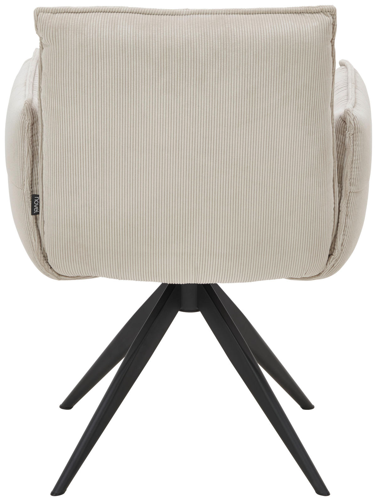 KAROSSZÉK bézs, fekete  - bézs/fekete, Design, textil/fém (63,5/85/63,5cm) - Novel