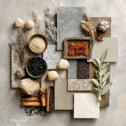 GLASBILD Essen & Trinken, Gewürze  - Multicolor, Basics, Glas (30/30/1.40cm) - Euroart