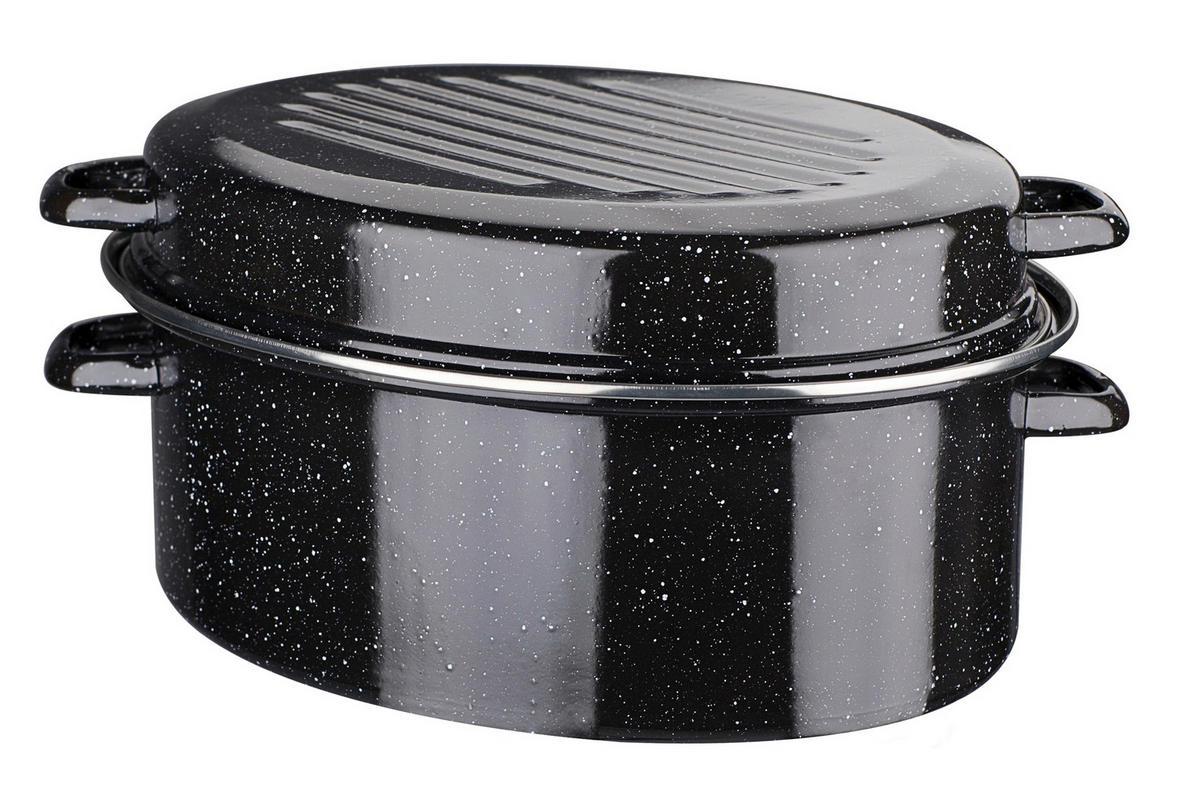 BRÄTER EMAILLE BRÄTER  - Schwarz, Basics, Metall (42/20cm) - GSW