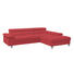 WOHNLANDSCHAFT in Leder Rot - Chromfarben/Rot, Design, Leder/Metall (276/198cm) - Venda WOHNLANDSCHAFT in Leder Rot - Chromfarben/Rot, Design, Leder/Metall (276/198cm) - Venda
