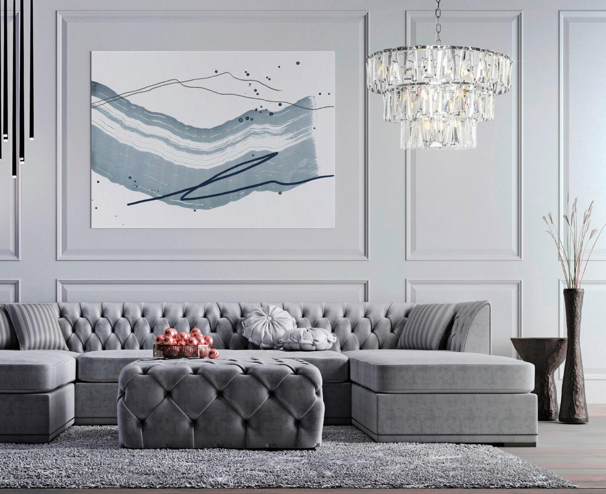 PENDELLEUCHTE 77/50/77 cm    - Chromfarben, Trend, Metall (77/50/77cm) - MAYTONI