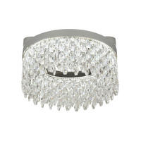 LED-DECKENLEUCHTE 50/29.5 cm   - Transparent, LIFESTYLE, Glas/Metall (50/29.5cm) - Glandor