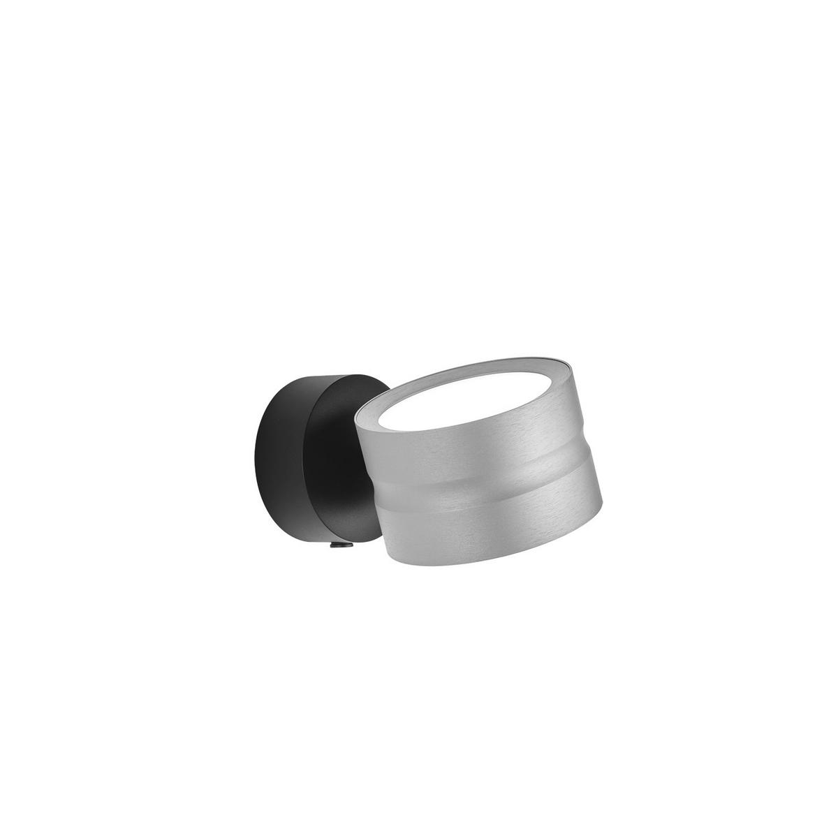 LED-WANDLEUCHTE Mika  11 cm  - Alufarben, Design, Metall (11cm) - elements by BANKAMP