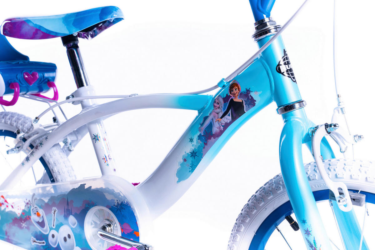 KINDERFAHRRAD 16 Zoll  - Weiß/Hellblau, Basics, Metall (54/84.5/112cm)
