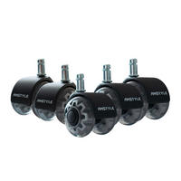 DREHSTUHLROLLE  in  - Silberfarben, Design, Kunststoff (5/8/5cm) - Livetastic