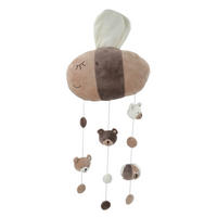 ZÁVESNÁ DEKORÁCIA - hnedá/krémová, Basics, textil (25/32cm) - Patinio