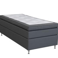 KONTINENTALSÄNG 120/200 cm  i antracit  - aluminiumfärg/antracit, Klassisk, metall/trä (120/200cm) - Cassando