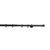 RUNDSTANGENGARNITUR   - Schwarz, Basics, Metall (120-210cm) - Homeware