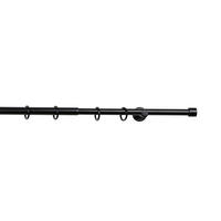 RÚDKARNIS-GARNITÚRA  - fekete, Basics, fém (120-210cm) - Homeware