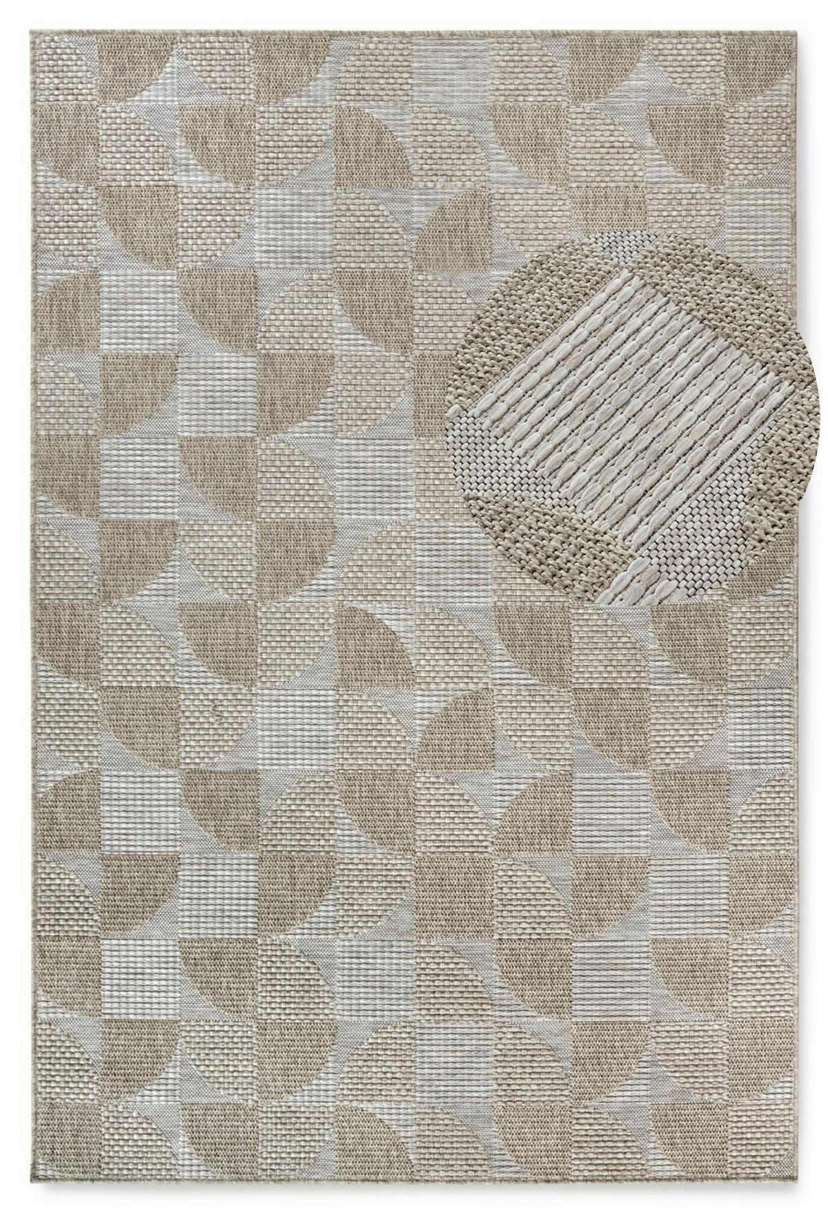 OUTDOORTEPPICH 115/170 cm Kollektion 1836 Hellbraun  - Hellbraun, Design, Kunststoff (115/170cm) - Villeroy & Boch