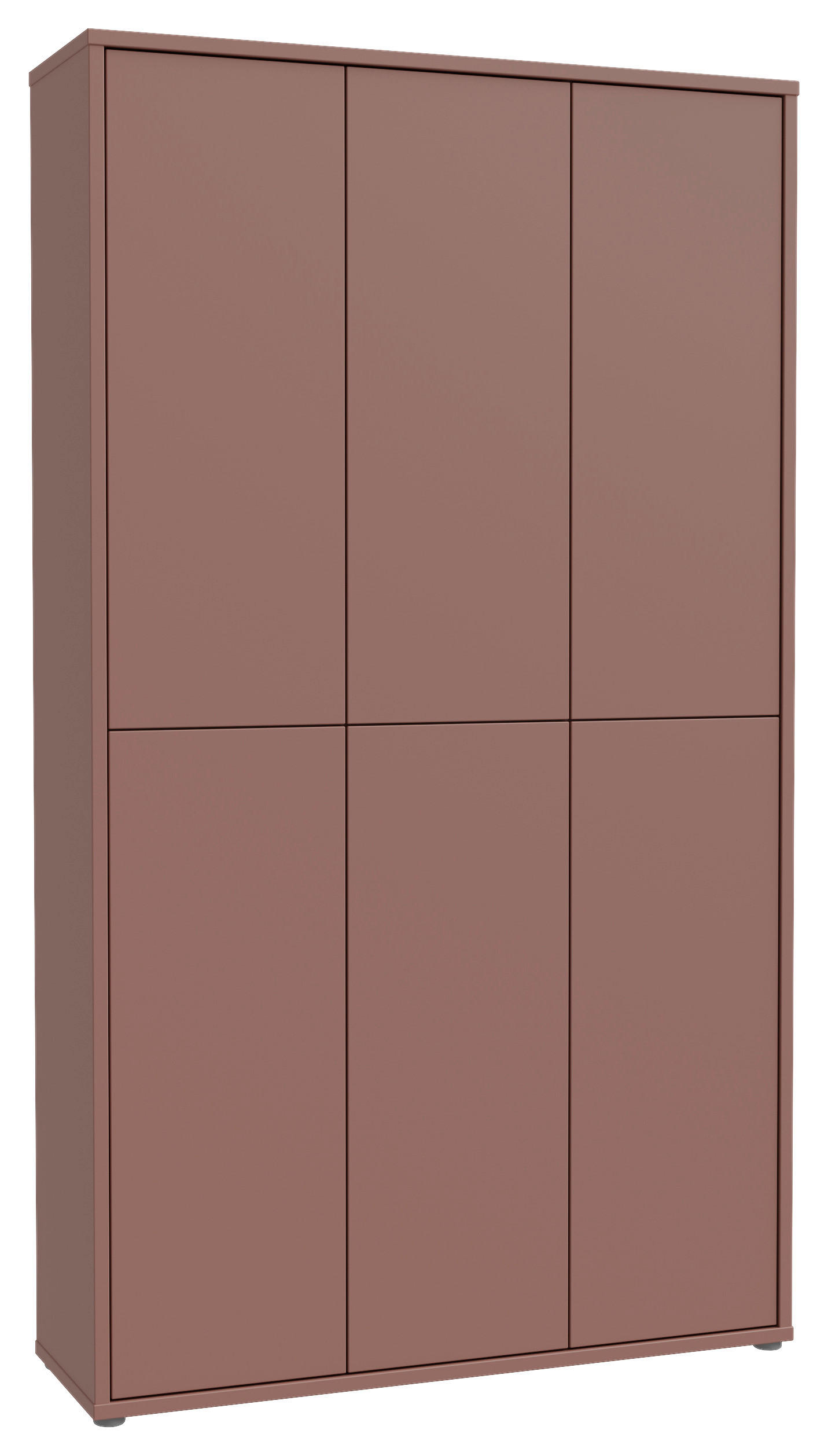 SCHUHSCHRANK 110/192/35 cm  - Terracotta/Grau, Basics, Holzwerkstoff/Kunststoff (110/192/35cm) - Xora