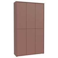 SCHUHSCHRANK  in 110/192/35 cm  - Terracotta/Grau, Basics, Holzwerkstoff/Kunststoff (110/192/35cm) - Xora