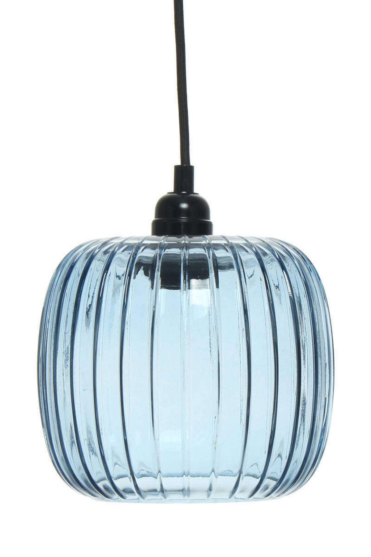 ZÁVĚSNÉ SVÍTIDLO,  18/24/18 cm - modrá, Trend, sklo (18/24/18cm) - P & B