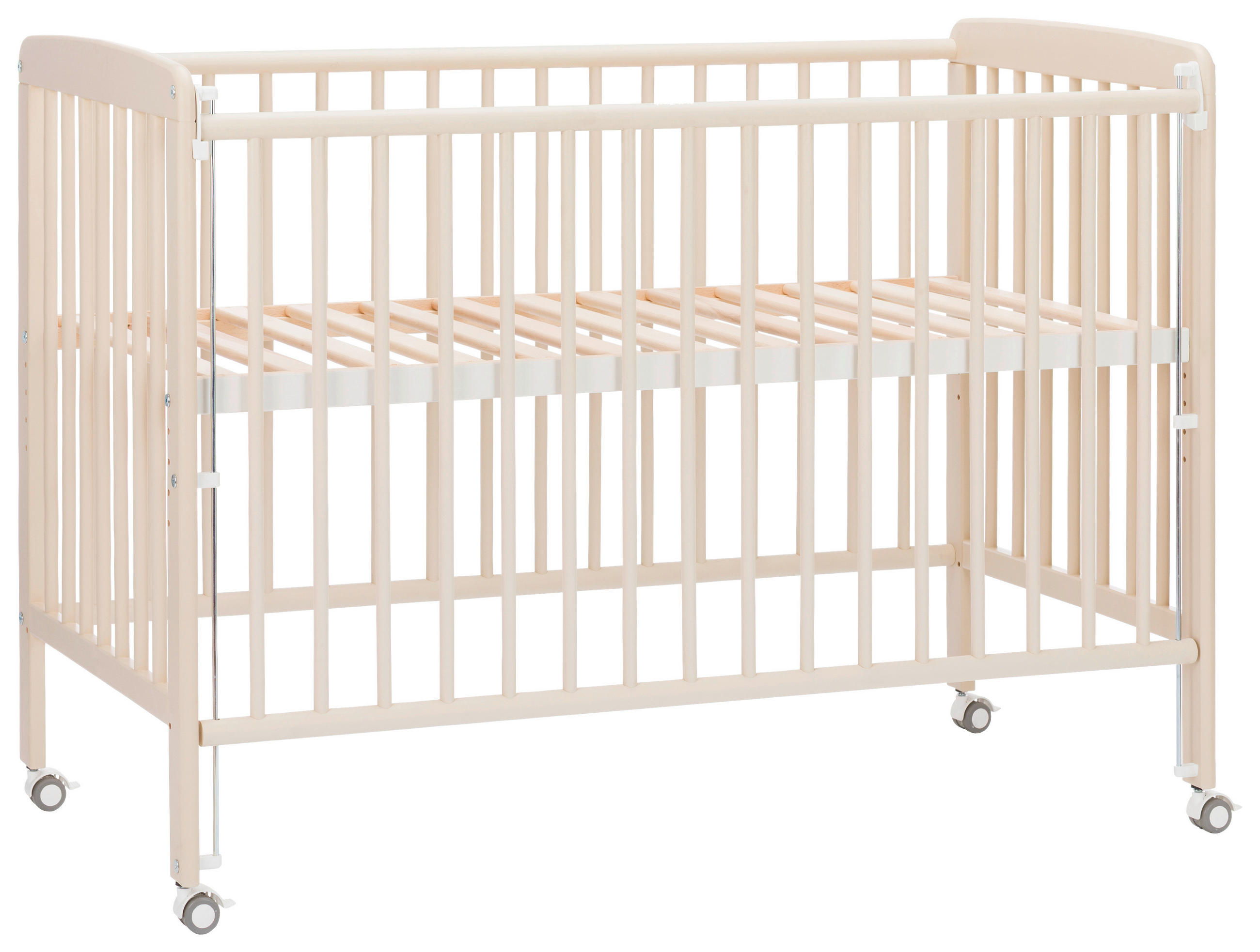 BEISTELLBETT 124/63/91 cm  - Champagner, Basics, Holz (124/63/91cm) - Jimmylee