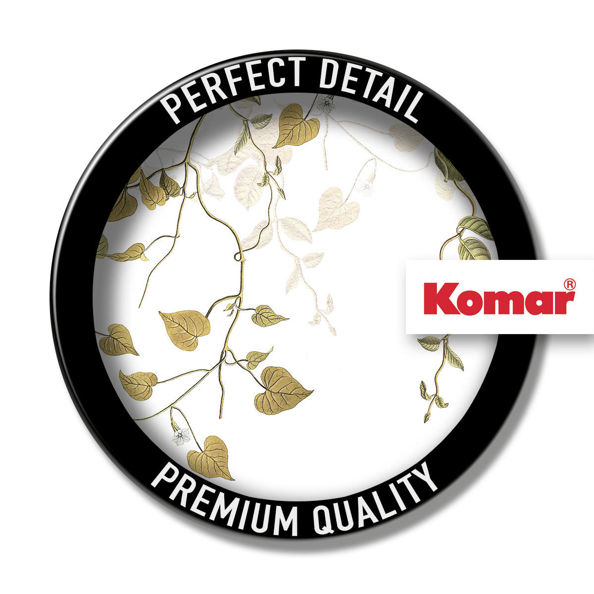 NON WOVEN-TAPET 300/280 cm  - vit/brun, Basics (300/280cm) - Komar