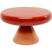 BEISTELLTISCH in Metall 60/60/30 cm  - Rot/Orange, Design, Metall (60/60/30cm) - Kare-Design