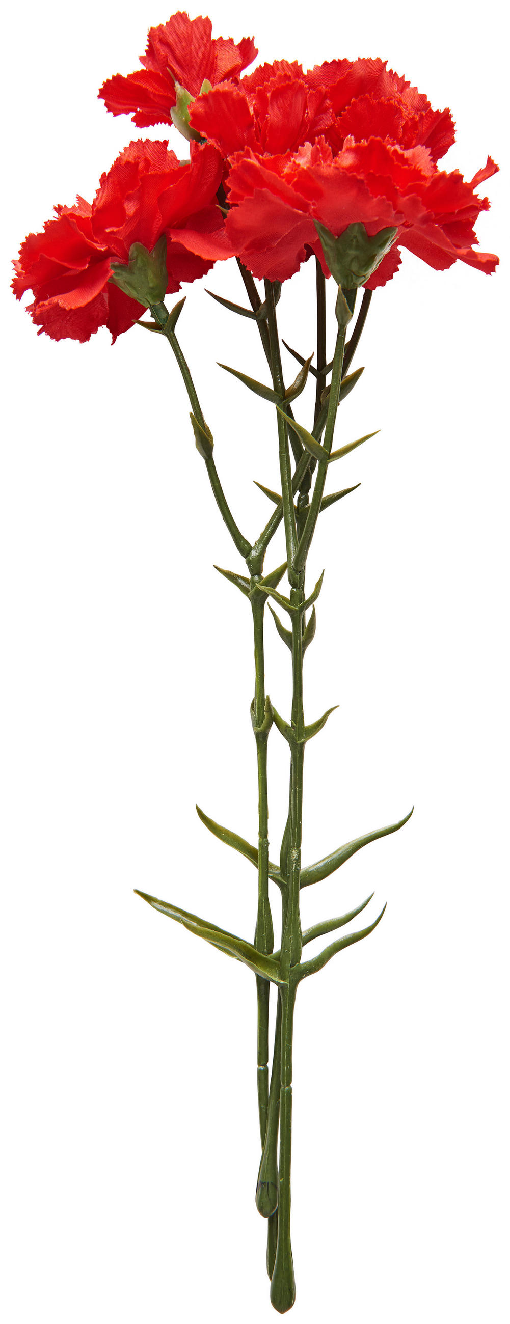 KONSTBLOMMA - röd/grön, Basics, textil/plast (30cm)