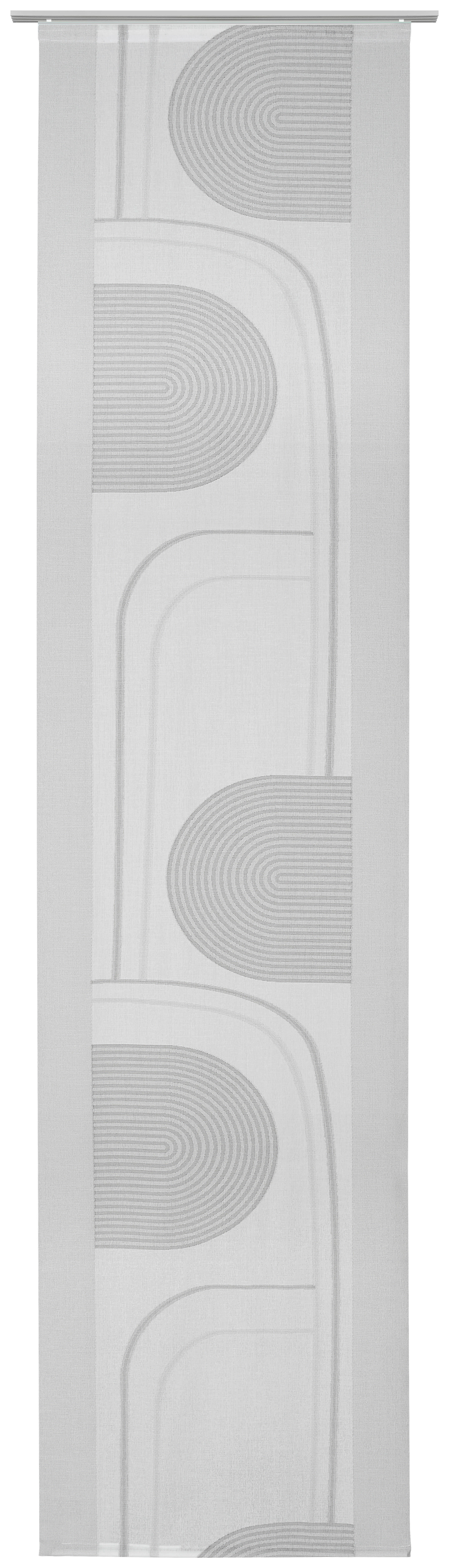 FLÄCHENVORHANG   halbtransparent   60/255 cm  - Grau, MODERN, Textil (60/255cm) - Novel