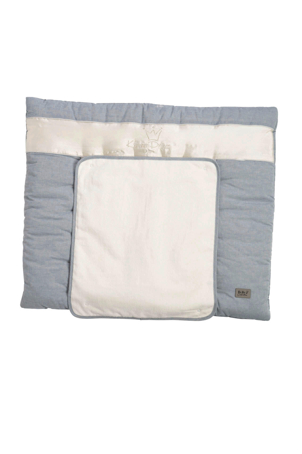 Bebe's Collection Wickelauflage Prinz \u0026 Prinzessin 2023 Blau 85x70 cm